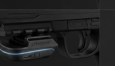 SteadyArc mounted on a pistol rail